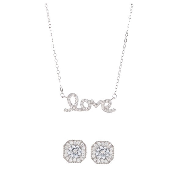 Adornia Jewelry - ADORNIA | Love Pendant + Earring Set